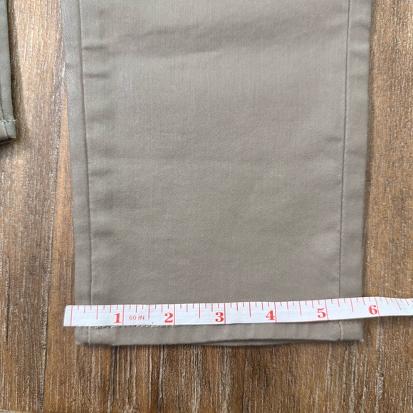 Massimo Dutti High Waisted Straight Leg Coated Trousers Size 6 Taupe 707 - Picture 9 of 12